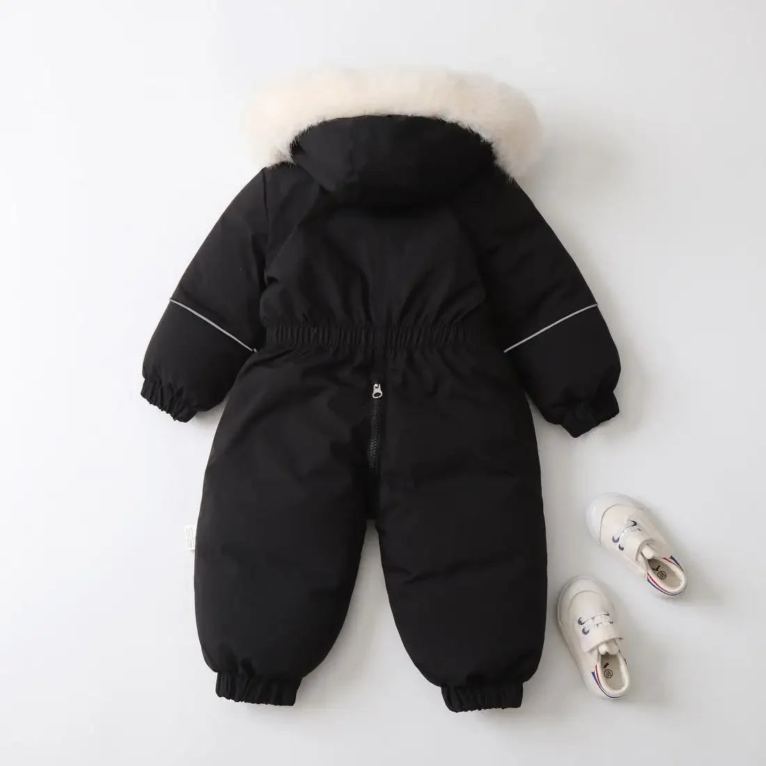 Combinaison ski bébé Mybooni — Col fourrure hiver garçon et fille