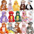 Pyjama combinaison polaire Mybooni — Motif licorne, lapin et dinosaure