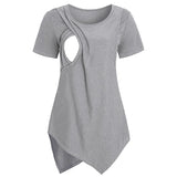 Top allaitement maternité Mybooni — T-shirt manches courtes doux femme enceinte
