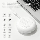 Machine à bruit blanc portable Mybooni — 10 sons apaisants rechargeable USB