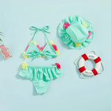 Détail matière — Citgeett Summer Infant Girls Swimsuits Flower H