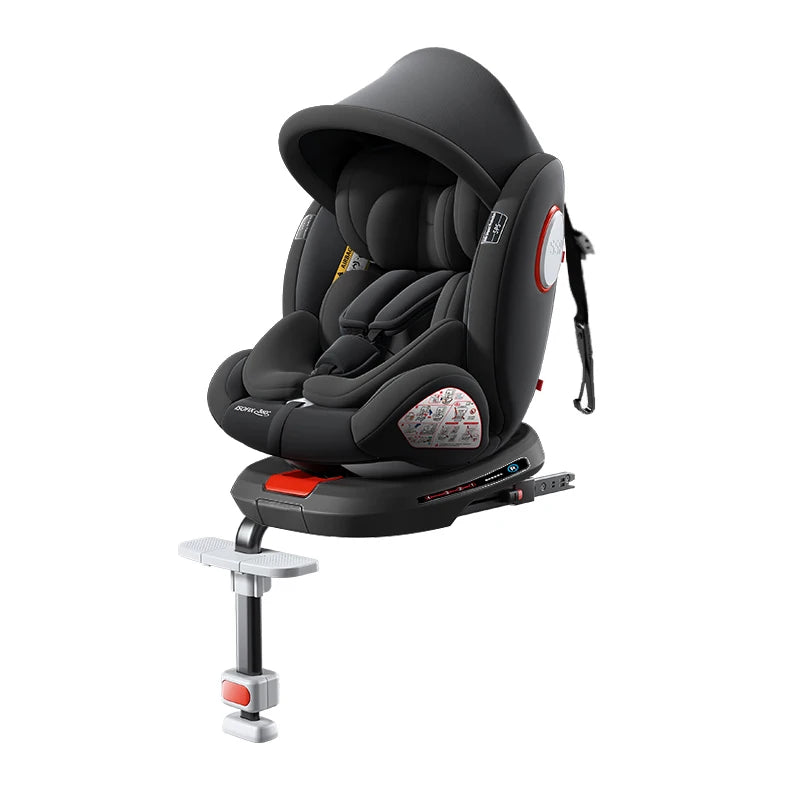 Siège auto 360° ISOFIX réglable 0-12 ans avec repose-pieds - pivotant
