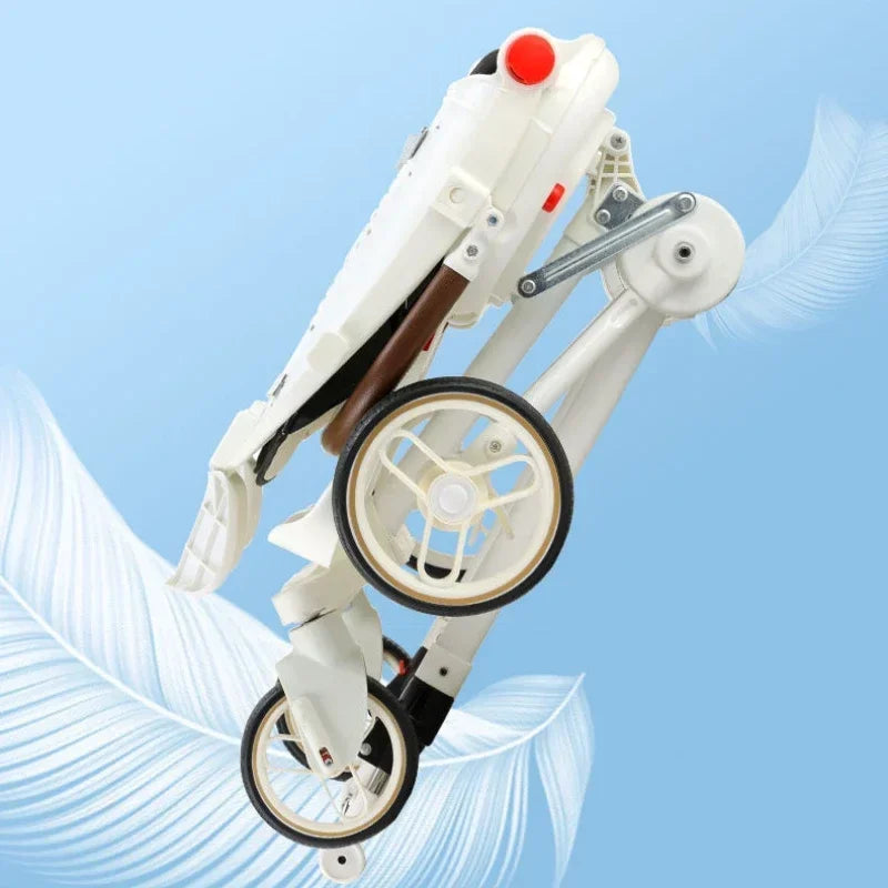 Poussette double légère pliable multifonctionnelle pour jumeaux