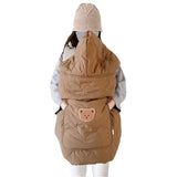 Cape de portage bébé Bouni — Capuche couverture chaude 80×85 cm