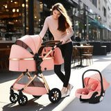 Système voyage 3-en-1 Bouni — Poussette réversible avec housse pluie