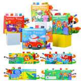 Livre tissu 3D queue grelot bébé Mybooni — Cognitif éveil parent-enfant