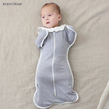 Gigoteuse anti-sursaut bébé Mybooni — Turbulette emmaillotage coton mains relevées