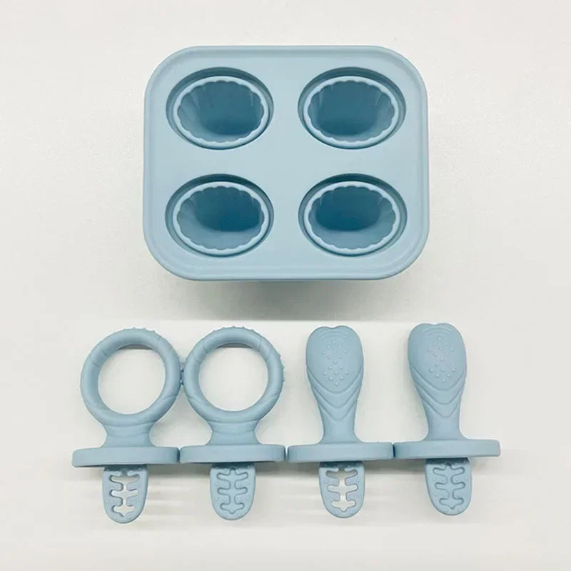 5 anneaux dentition bébé silicone BPA free - porte-aliments fruits légumes forme lapin anti-chute