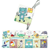 Livre tissu activités Montessori Mybooni — Noir et blanc bébé 0-12M
