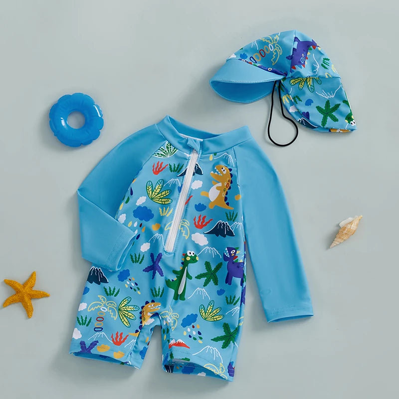 0-5Years Kids Boy Rash Guard Swimsuits Shark Pr — vue complémentaire 1