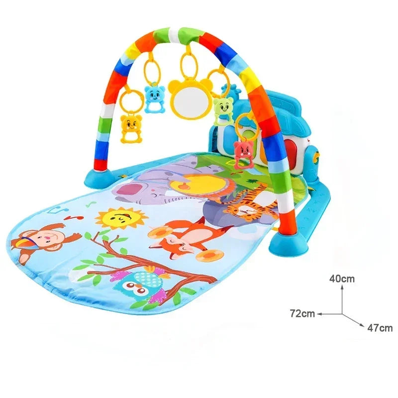 Tapis d'éveil musical piano Mybooni — Clavier gym rampant éducatif 0-36M
