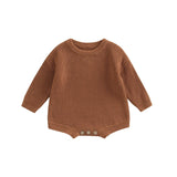 Barboteuse tricot bébé Mybooni | Pull manches longues — Garçon & Fille 0-2 ans