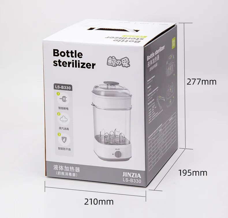 Stérilisateur vapeur électrique biberon multifonction - chauffe-lait bébé avec minuterie