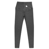 Legging maternité coton Mybooni — Taille basse slim décontracté printemps automne