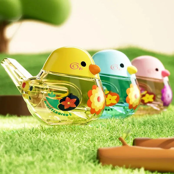 Water Bird Whistle for Infants and Children Toy Rose en situation d'utilisation