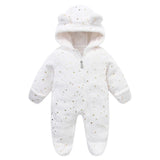 Grenouillère bébé flanelle douce chaude - combinaison imprimée cartoon automne-hiver 0-19 mois