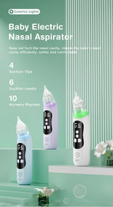 Aspirateur nasal électrique bébé MAMIJOY - 6 modes aspiration silicone grade alimentaire musique