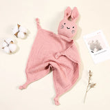 Doudou chat en mousseline coton pour nouveau-né
