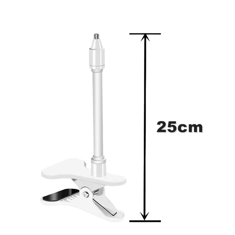 Support caméra babyphone flexible clip - fixation universelle pliable sans perçage webcam moniteur