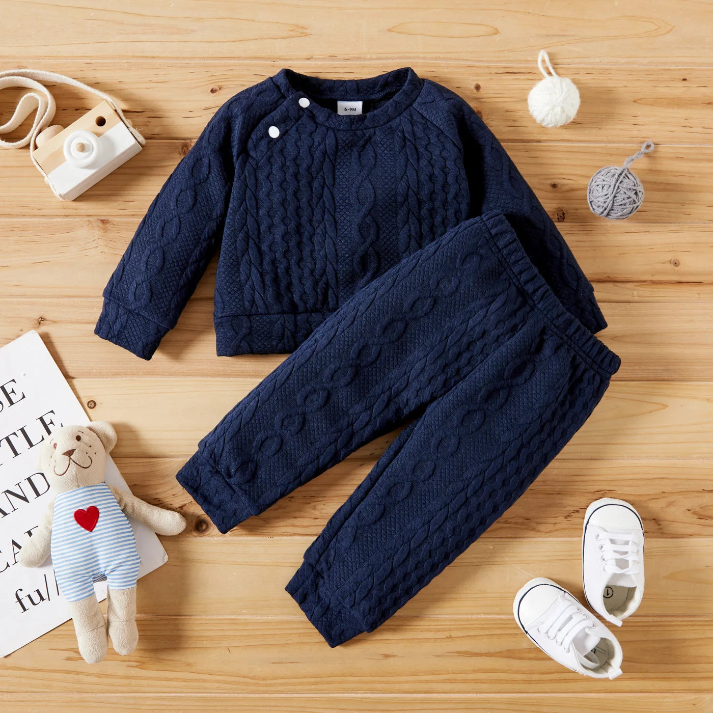 Ensemble bébé 2 pièces Bouni — Haut manches longues et pantalon 7 coloris