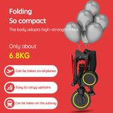 Poussette tricycle pliable Bouni — Ultra-légère 6,8 kg bébé 1-6 ans