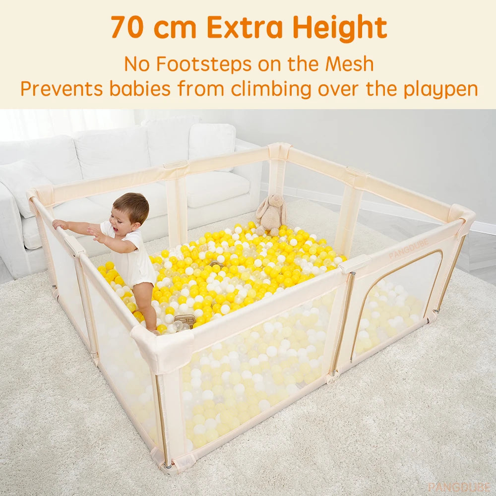 Parc bébé pliant PANGDUBE grande taille - aire de jeu portable sécurisée bébé enfant