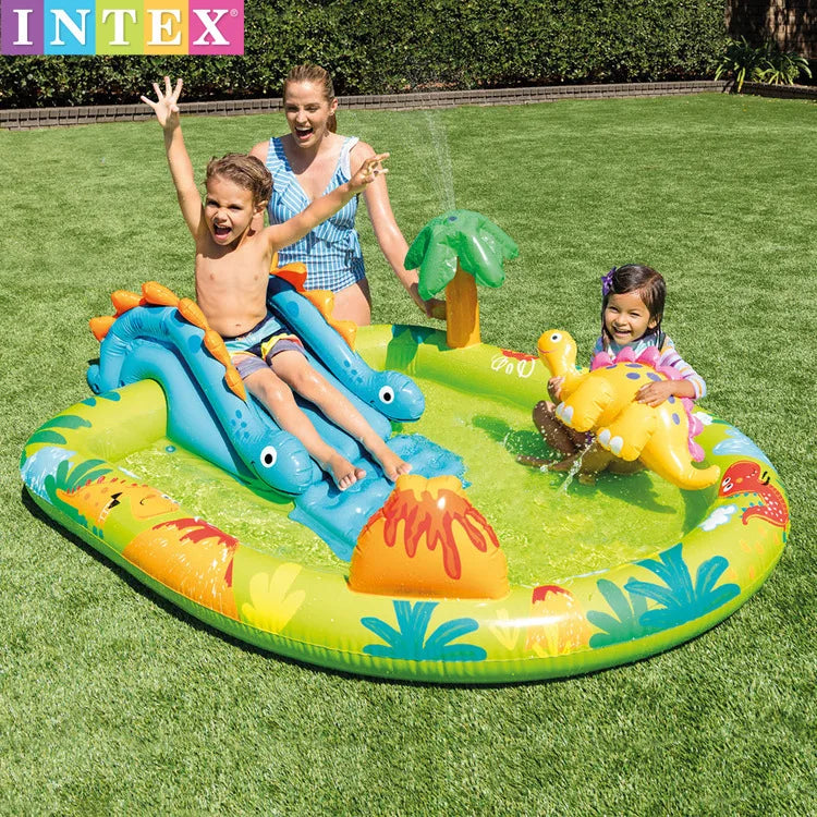PVC Children's Inflatable Paddling Pool Crocodi — vue complémentaire 5