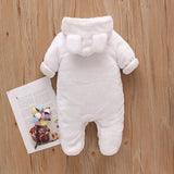 Combinaison bébé automne-hiver peluche chaud - grenouillère cartoon chien/lapin 0-2 ans
