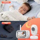 Babyphone vidéo 3,5 pouces sans fil Mybooni — Vision nocturne surveillance température