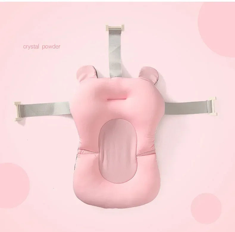Oreiller baignoire nouveau-né antidérapant - coussin soutien corps bébé siège bain pliable tapis