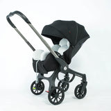 Poussette 4-en-1 pliable Mybooni — Siège auto intégré
