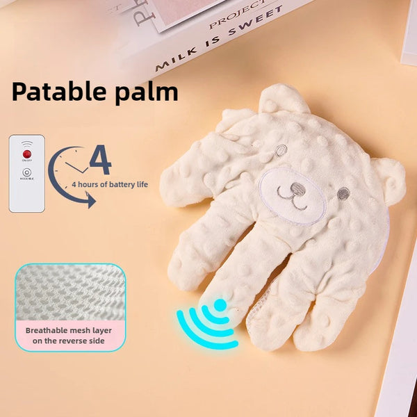 Coussin d'endormissement ours Mybooni — Doudou sensoriel télécommande nouveau-né