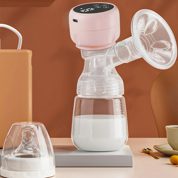Tire-lait électrique double Rose en situation d'utilisation