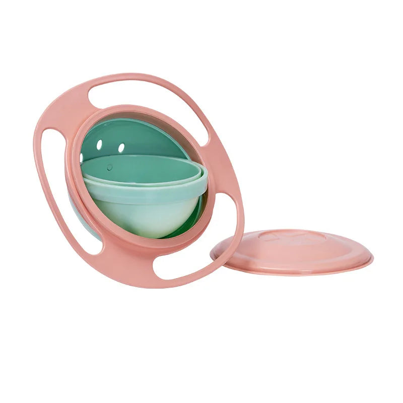 Bol gyroscopique bébé Mybooni — Bol rotatif 360° anti-déversement enfant