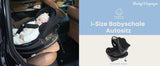 Siège auto bébé BabyVoyage I-Size jusqu'à 12kg - auvent solaire et ISOFIX