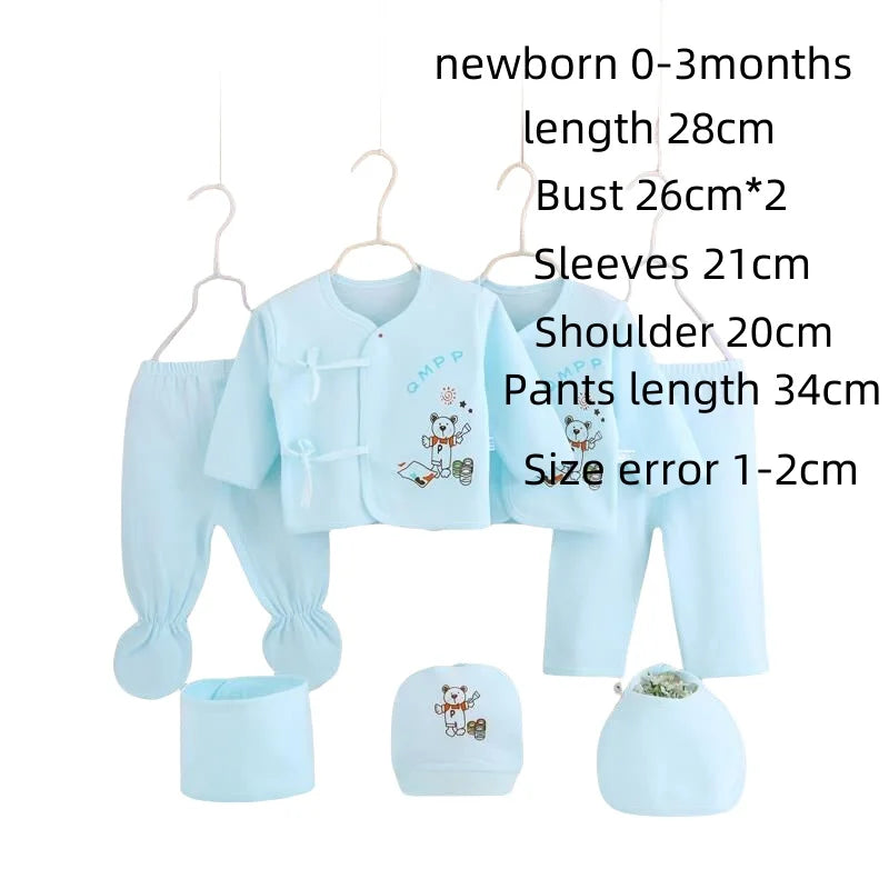 Coffret vêtements nouveau-né 7 pièces Bouni — Body, pantalon, bavoir et bonnet