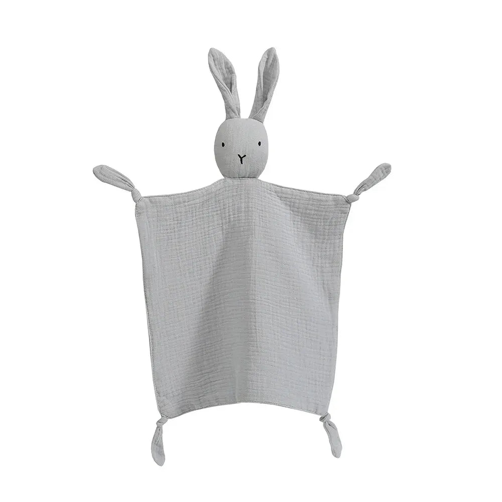 Serviette confort bébé mousseline coton - doudou bandana nouveau-né jouet éveil apaisement sommeil