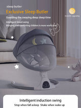 Berceau électrique bébé Bluetooth musique télécommande moustiquaire multifonctionnel