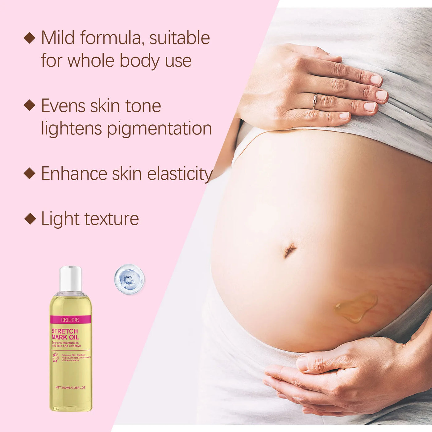 EELHOE Vitamin E Skin Care Oil Remove Pregnancy — vue complémentaire 6