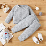 Ensemble bébé 2 pièces Bouni — Haut manches longues et pantalon 7 coloris
