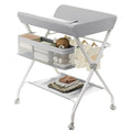 Table à langer pliable avec rangement Mybooni — Station à couches nouveau-né