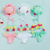 Citgeett Summer Infant Girls Swimsuits Flower H A en situation d'utilisation