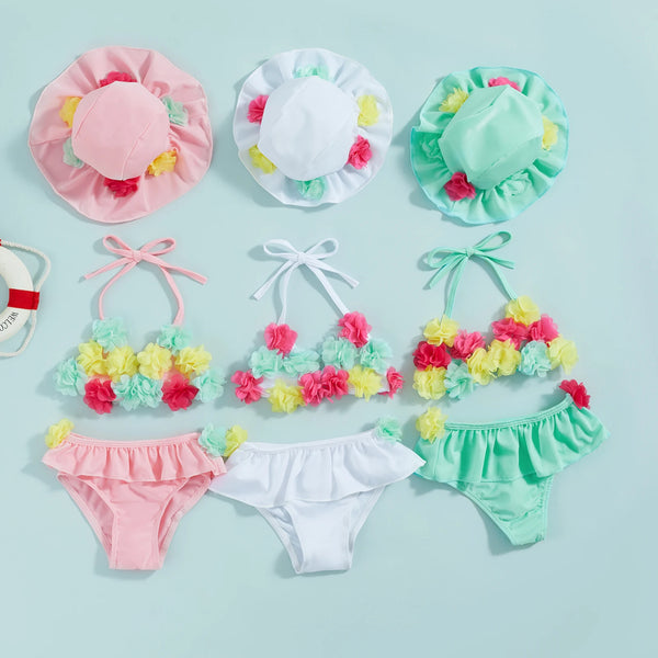 Citgeett Summer Infant Girls Swimsuits Flower H A en situation d'utilisation