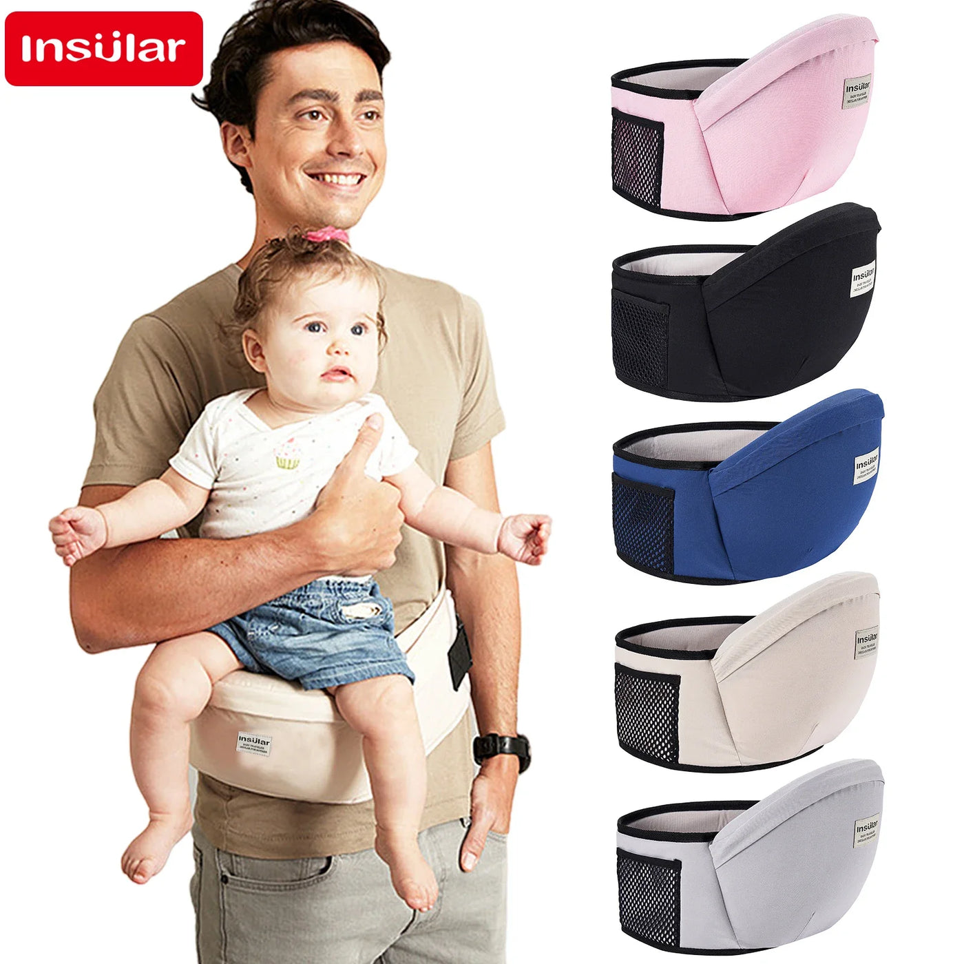 Porte-bébé ergonomique — vue face | Bouni