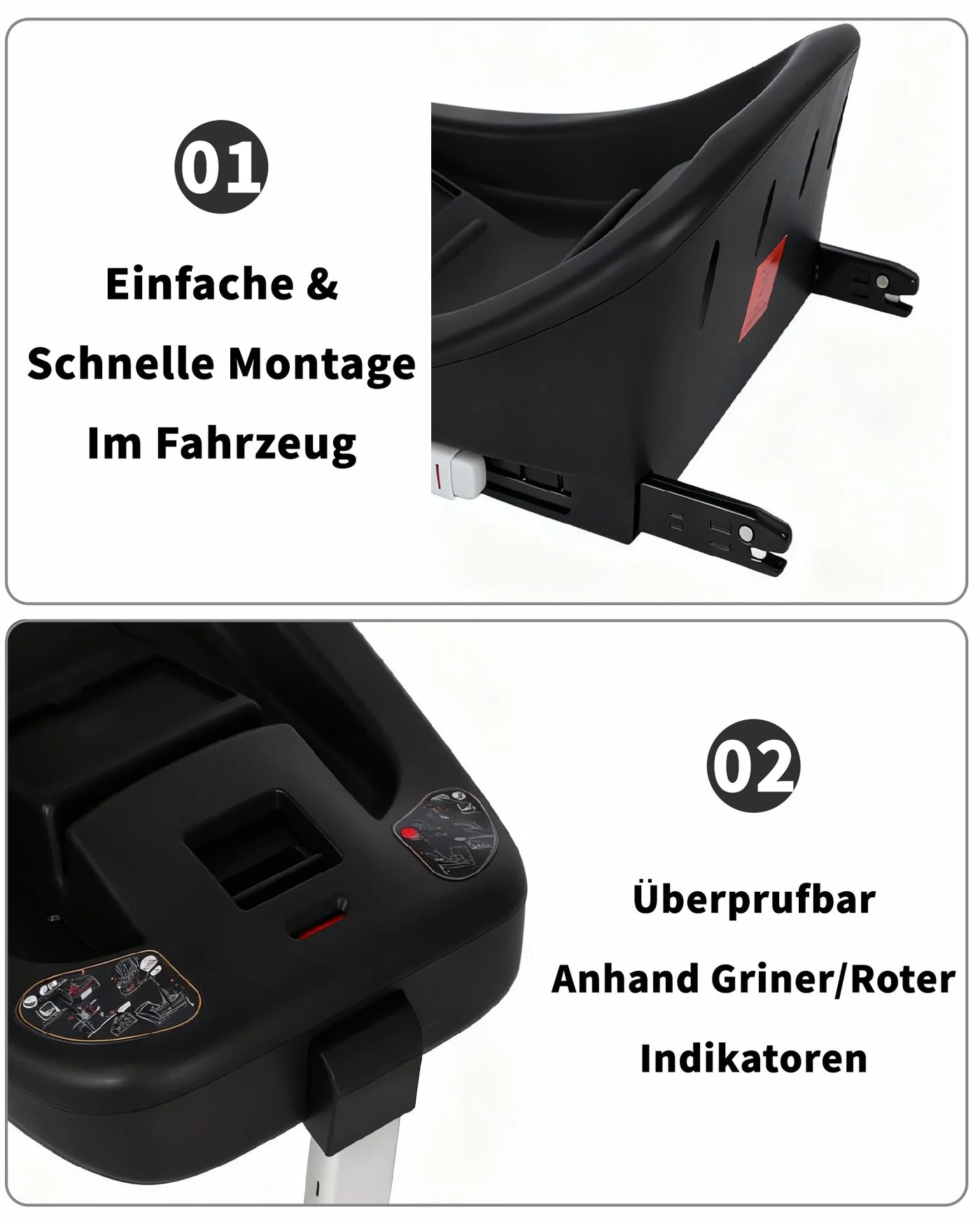 Siège auto i-Size Isofix Mybooni — Léger avec auvent solaire