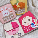 Busy book Montessori 3D feutrine Mybooni — Activités motrices livre sensoriel