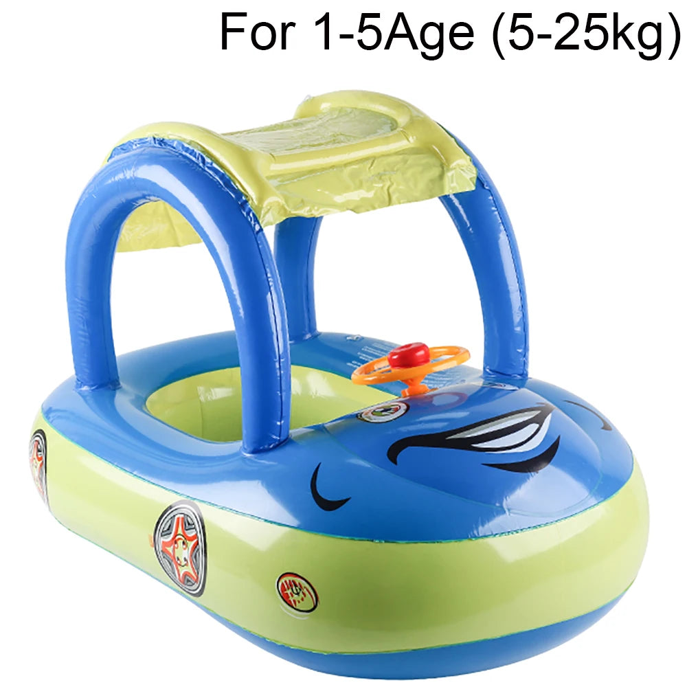 Bouée piscine forme voiture Mybooni — Pour bébé et enfant 4-6 ans