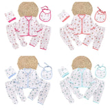 Coffret sous-vêtements bébé 5 pièces Bouni — Haut, pantalons, bavoir et bonnet