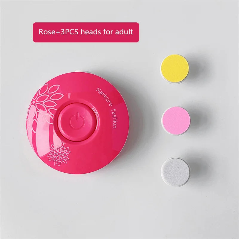Lime à ongles électrique bébé cartoon - kit manucure pédicure nouveau-né outil soin enfant adulte
