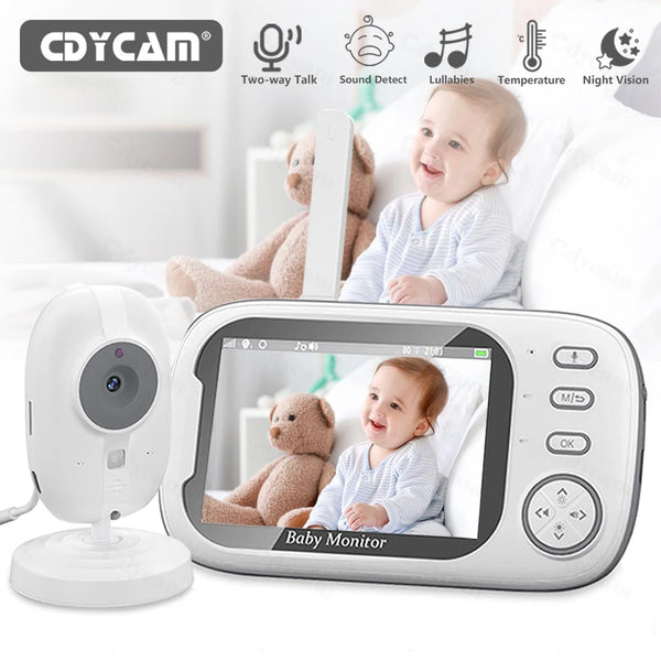 Babyphone vidéo 3,5 pouces sans fil Mybooni — Vision nocturne surveillance température